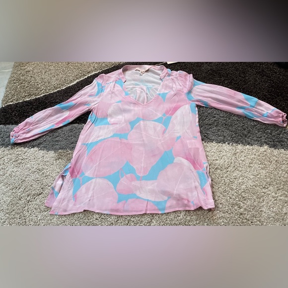 Hutch Women’s Sheer Floral 3/4 Sleeve Tunic/Blouse-XS/NWT-Sold Out Everywhere - Picture 9 of 16